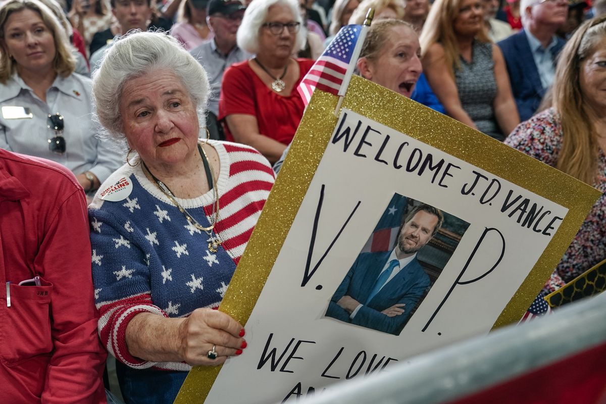 US Vice President JD Vance speaks during an event to highlight President Trump's One Big Beautiful Bill tax-and-spending legislation.