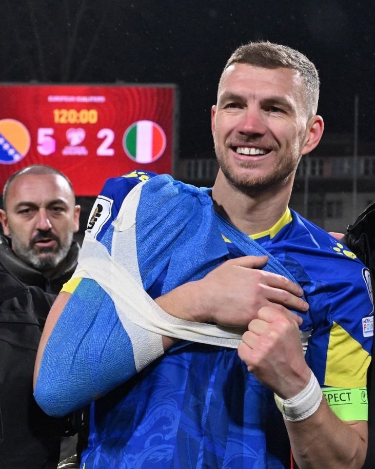 Edin Dzeko Bosznia-Olaszország balkáni háború szarajevó