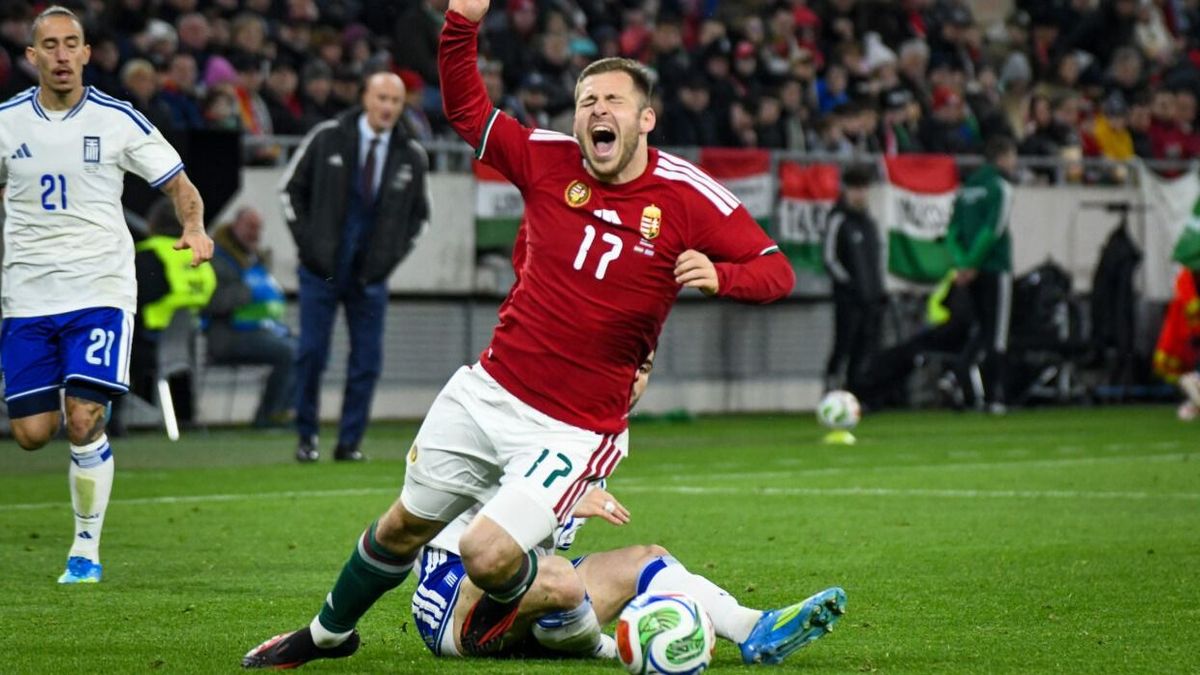 Súlyos következménye lett a görög játékos becsúszásának, műteni kell a magyar válogatott támadót