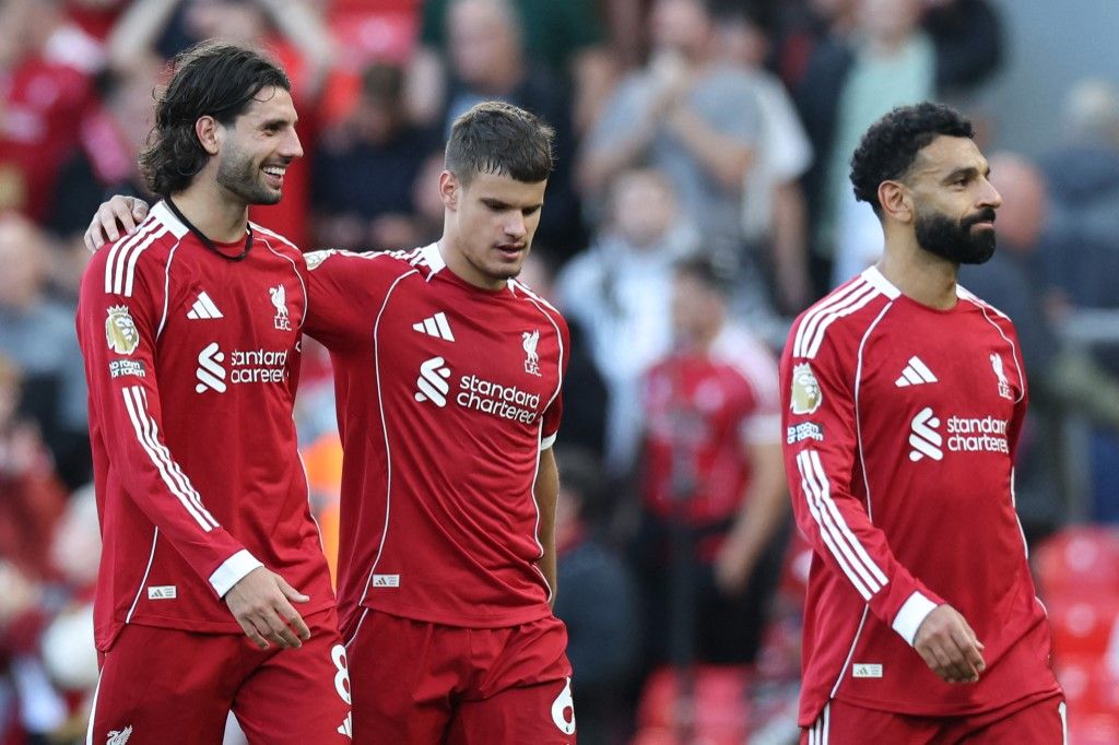 Mohamed Szalah, Szoboszlai Dominik, Kerkez Milos, Liverpool, Arne Slot