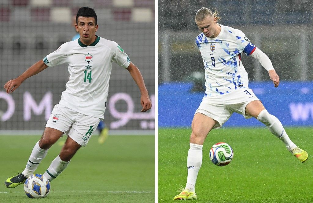 Foci vb 2026: Haaland (jobbra) egy félidő alatt duplázott Irak ellen
