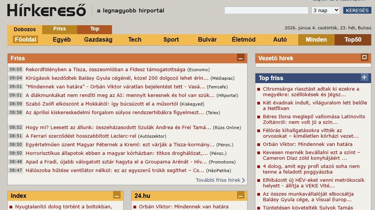Szántszándékkal nyomta le a jobboldali sajtót a Hírkereső a kormányváltás érdekében