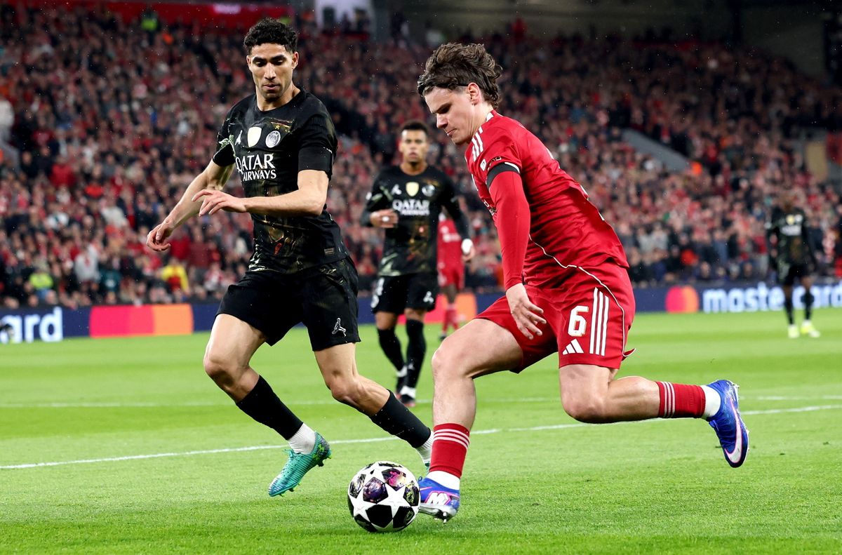HAKIMI, Asraf; KERKEZ Milos PSG-Liverpool