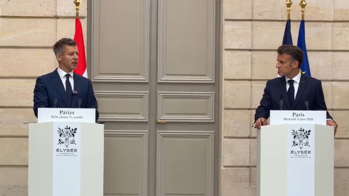 Magyar-francia stratégiát sürgetett Emmanuel Macron a Magyar Péterrel tartott sajtótájékoztatón, s Ukrajna mielőbbi EU-csatlakozásáról beszélt