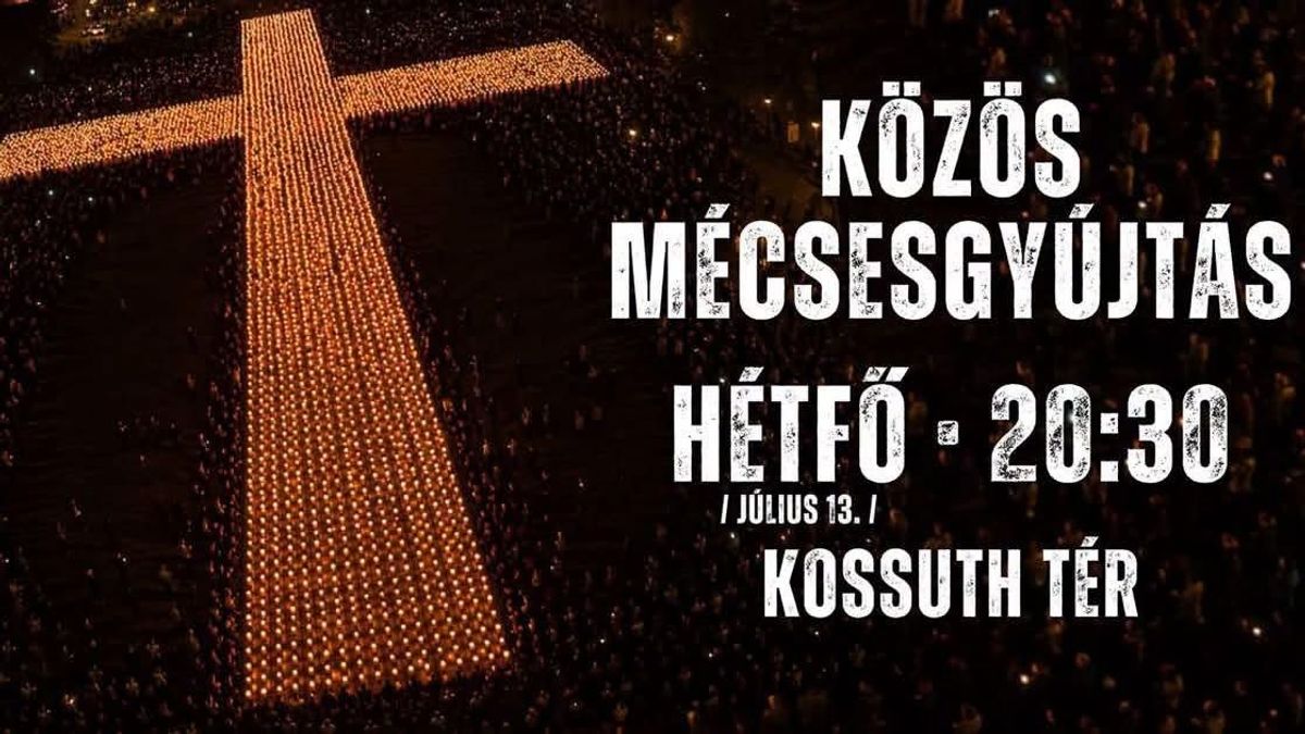 Közös mécsesgyújtásra invitálnak hétfőn este a Kossuth térre