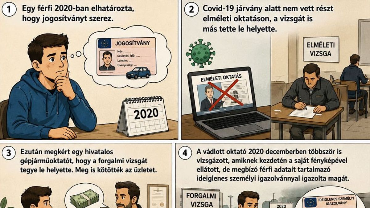 A nap balfácánja: kétszer is megbukott a forgalmi vizsgán a más helyett csalni próbáló autós oktató