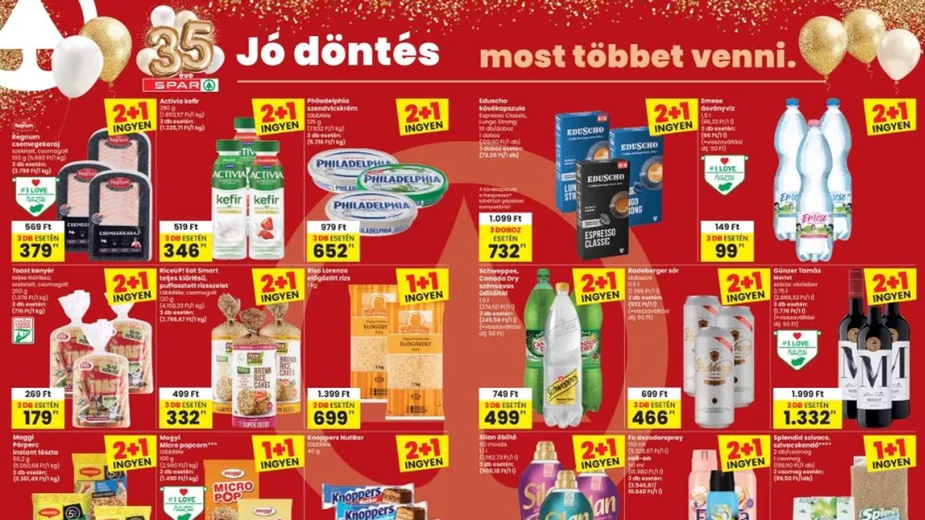 Nagyot akciózik a SPAR: most több kedvencet is olcsóbban vihetünk haza